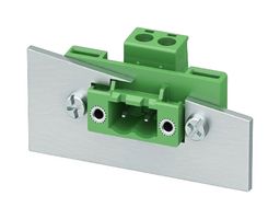 PHOENIX CONTACT 1096152 Terminal Block, Feed-Thru, Plug, 5.08 mm, 2 Ways, 12 A, 320 V, Panel Mount Right Angle