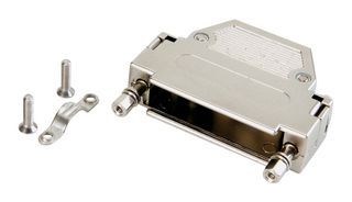 AMPHENOL CONEC 165X11009X D Sub Backshell, DE, 180°, Metallised ABS (Acrylonitrile Butadiene Styrene) Body